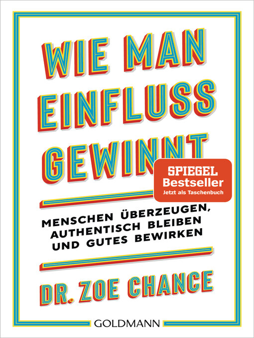 Title details for Wie man Einfluss gewinnt by Zoe Chance - Wait list
